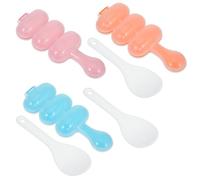 Larrel 3 Pcs Rice Ball Mold,Rice Ball Maker Mold,Onigiri Mould with a Scoop Rices Shaper Balls Easy Rices Balls Maker Shaped Kitchen Tools for Food Shaping Lunch Bento Home DIY Sushi Mould (3 Colors)