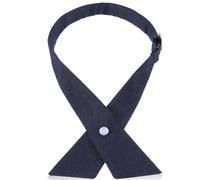 Larrel School Ties,Bow Tie for Men Women,Adjustable Criss-Cross Bowtie School Uniform Costume Pre Tied Bows for Girls Solid Color Pre Tied Bowtie Neck Tie Accessories(Navy)