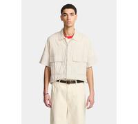 Larriet Kendalls Short Sleeve Shirt - Tan Plaid - Brown / L