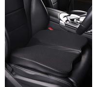 LARROUS Car Seat Cushion - Comfort Memory Foam Seat Cushion for Car Seat Driver, Tailbone (Coccyx) Pain Relief Pad, Car Seat Cushions for Driving, Office Chair Cushion(Black)