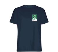Larry Bird 33 Jersey Frame Men's T-Shirt - Navy / M
