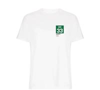 Larry Bird 33 Jersey Frame Men's T-Shirt - White / M
