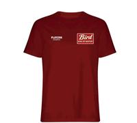 Larry Bird Logo Men's T-Shirt - Red / S