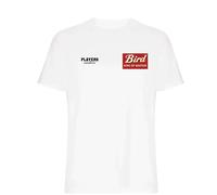Larry Bird Logo Men's T-Shirt - White / 3XL