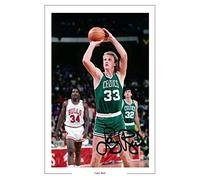 Larry Bird Signed 12x8 Inch Photo Print With Pre Printed Signature Autograph Gift Wall Art, Basketball, Artwork