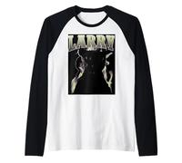 Larry Cat Funny Cute Silly Cats Raglan Baseball Tee