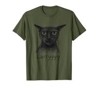Larry Le Malicieux - Design Sketch Style T-Shirt, Men, Olive Green, X-Large