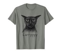 Larry Le Malicieux - Design Sketch Style T-Shirt, Men, Olive Heather, X-Large