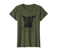 Larry Le Malicieux - Design Sketch Style T-Shirt, Women, Olive Green, Small
