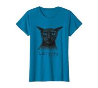 Larry Le Malicieux - Design Sketch Style T-Shirt, Women, Sapphire Blue, Large