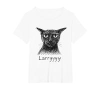 Larry Le Malicieux - Design Sketch Style T-Shirt, Women's Plus, White, 6X