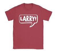 Larry! Mens T-Shirt Large Red Impractical Jokers Funny Quote Gift for Dad