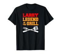 Larry Name The Legend Of The Grill Funny Grilling T-Shirt