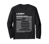 Larry Nutrition Facts Name Long Sleeve T-Shirt
