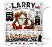 Larry Out Lasting All The Prime Ministers Funny Downing Street Cat Ceramic Cup Gift Mug