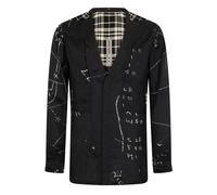 Larry Shirt with Contrast Print - male - Rick Owens - Blazers - Black - 5XL - Jackets 5XL