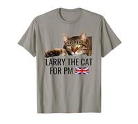 Larry The Cat For PM. Funny Tabby Cat Men Women Teens T-Shirt