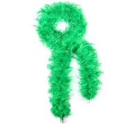 Larryhot Green 60g Feather Boa - 2 Yards Turkey Boa Feathers for Party Bulk,Christmas,Wedding Centerpieces,Costume,Concert,Pet and Home Decoration (Green)