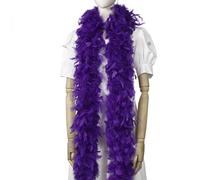 Larryhot Purple Chandelle Boa Feathers - 45g 2 Yards Boas for Adults,Mardi Gras,Wedding,Centerpieces,Concert,Carnival and Home Decoration(45g-Purple)
