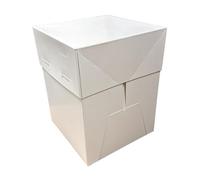 LARRYROO 12" x 12" Tall White Cake Box Adjustable Height, Ideal for High Celebration, Wedding, Birthday Cakes - Height from 20cm to 30cm (5)