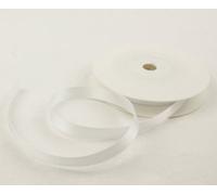 LarryRoo 2 Metres Of 10mm Width Double Faced Satin Ribbon - Choose From 22 Colours (White)