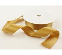 LarryRoo 2 Metres Of 25mm Wide Double Faced Satin Ribbon - Choose From 23 Colours (Gold) By Perfect Party World