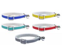 LarryRoo Cat/kitten Reflective Collar With Safety Elastic, Bell (Blue)