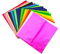 LarryRoo Pack Of 10 X Vibrant Tissue Paper 500mm X 750mm For Gift Bags, Wrapping, Flowers, Wedding, Arts Crafts - Quality Acid Free