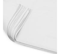 LarryRoo Pack Of 10 X Vibrant Tissue Paper 500mm X 750mm For Gift Bags, Wrapping, Flowers, Wedding, Arts Crafts - Quality Acid Free (White)