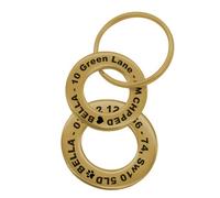 LarryRoo Personalised Engraved Pet Disc Dog Id Tag Brass Washer Tags With Free Engraving (24mm & 30mm Set)