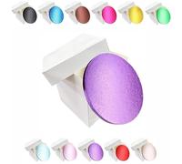 LARRYROO Tall White Extra Deep Cake Box + Lid & Round Colour Cake Drum Board Combo Pack for High Celebration, Wedding, Birthday Cakes (Purple, 12 Inch)