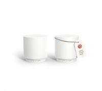 LARS NYSØM Mini Salt and Pepper Shakers Set | Stainless Steel Salt and Pepper Shakers with Modern Minimalist Design, Easy Refill, Small Size (Pure White)