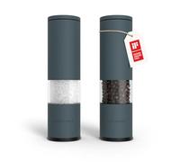 LARS NYSØM Salt and Pepper Grinder Set Manual, Stainless Steel Salt and Pepper Mills with Adjustable Ceramic Grinder I Design Spice Shakers (Stone Blue)
