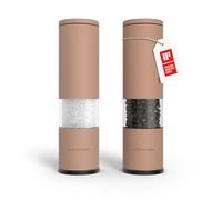 LARS NYSØM Salt and Pepper Grinder Set Manual, Stainless Steel Salt and Pepper Mills with Adjustable Ceramic Grinder I Design Spice Shakers (Blush Rose)