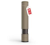 LARS NYSØM Salt Pepper Mill Manual with Adjustable Ceramic Grinder from coarse to fine I Design Spice Mill (Taupe Brown)