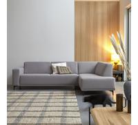Lars - Right-hand corner sofa in taupe grey fabric 295 x 185 cm, seats 5 Grey