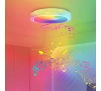 LARS360 48W RGB LED Ceiling with Bluetooth Speaker Music Sync, Dimmable
