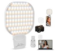 Larsa Pippen - LARSA Light - LED Selfie Light with Clip & Glass Mirror - Rechargeable Selfie Light for Phone or Camera - 142 LEDs-Adjustable Brightness - Ideal for Makeup, TikTok, Content Creators