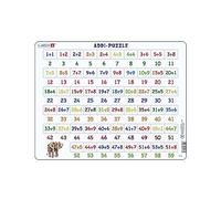 Larsen AR8 Math Puzzle addition from 1 to 59, 58 Piece Boxless Tray & Frame Jigsaw Puzzle