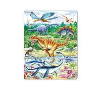 Larsen FH16 Dinosaurs of the Jurassic Period, 35 Piece Boxless Tray & Frame Jigsaw Puzzle