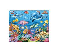 Larsen FH29 Marine Life on a Coral Reef, 35 Piece Boxless Tray & Frame Jigsaw Puzzle