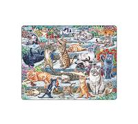 Larsen FH51 Cute cats of different breeds and sizes., 45 Piece Boxless Tray & Frame Jigsaw Puzzle