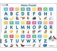 Larsen GP426 MemoPuzzle: Het alfabet met 26 hoofdletters en kleine letters., Ned