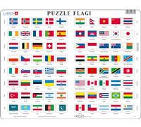 Larsen L2 Flag-Puzzle, Polish Edition, 80 Piece Boxless Tray & Frame Jigsaw Puzzle