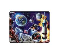 Larsen NB5 Apollo 11, Neutral Edition, 50 Piece Boxless Tray & Frame Jigsaw Puzzle