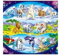 Larsen Puzzle Maxi Animals Around The World Tactic Genuine Jigsaw High Quality T