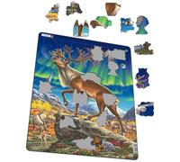 Larsen Puzzle Reindeers Maxi Larsen Genuine Jigsaw High Quality Toy Gift Hobby