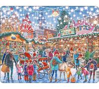 Larsen Puzzles EA3 - Christmas Market 140-Piece Jigsaw Puzzle - Festive Family Activity for Kids & Adults, Stocking Filler & Holiday Tradition