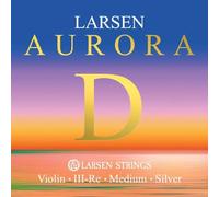 LARSEN STRINGS Aurora Violin Strings D Silver 4/4 Medium