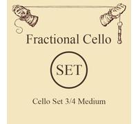 LARSEN STRINGS Cello Strings Original Fractional - small sizes set 3/4 Medium